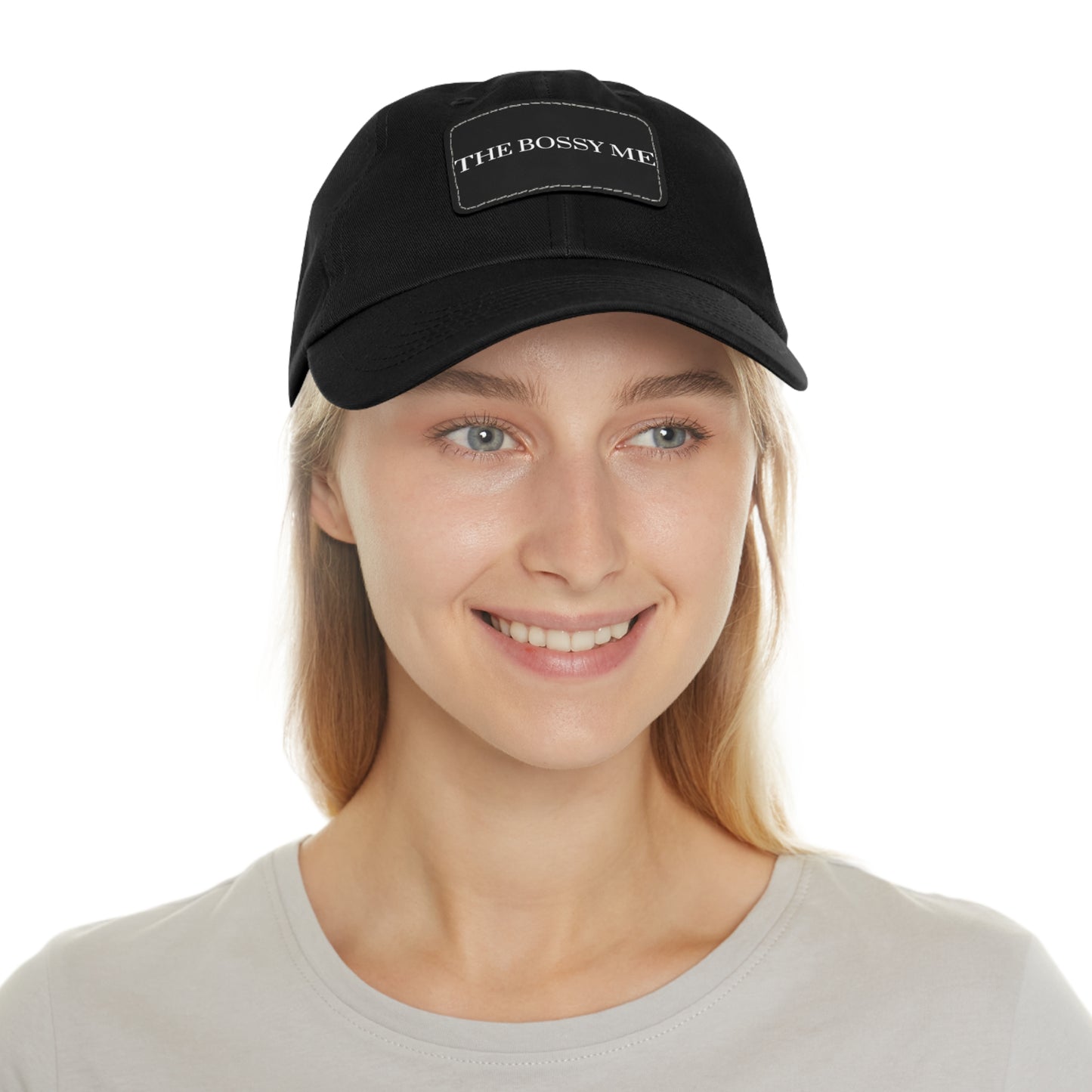 Unisex Dad Hat with Leather Patch (Rectangle)