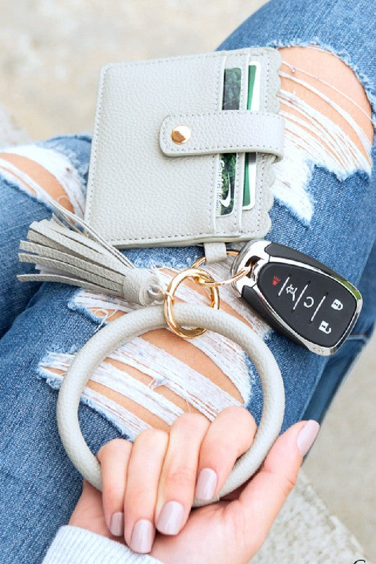 Key Ring ID Wallet Bracelet