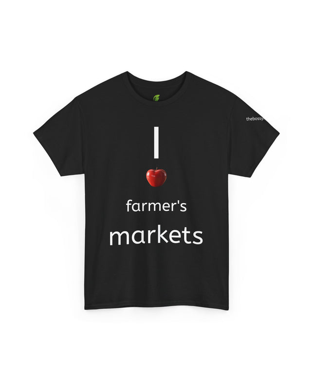 Unisex Heavy Cotton Tee I Heart Farmers Markets