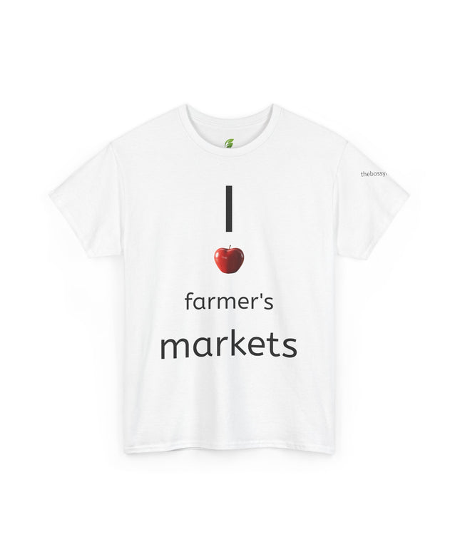 Unisex Heavy Cotton Tee I Heart Farmers Markets