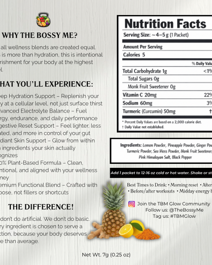 Bossy Glow Loaded Water Packets