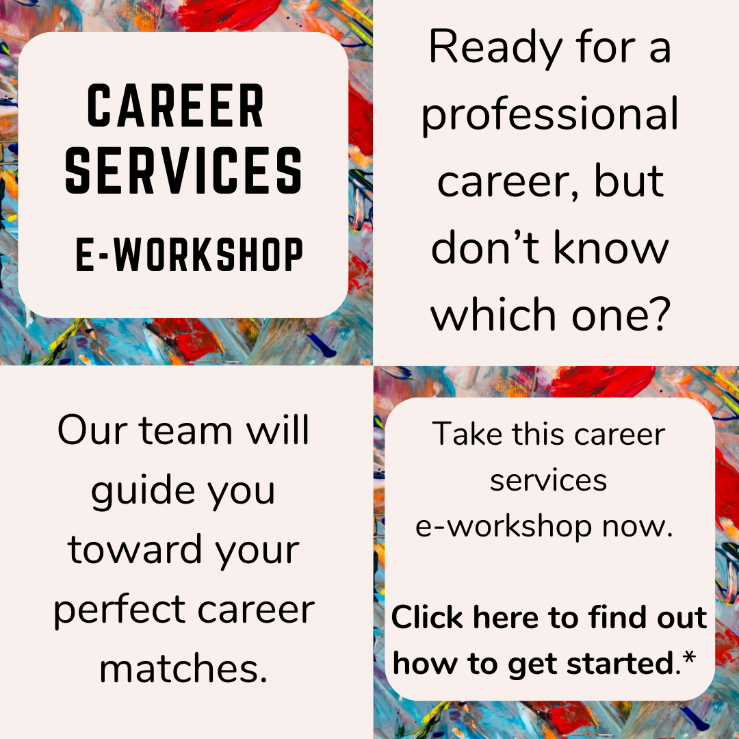 Career Services E-Workshop - ONLINE ONLY