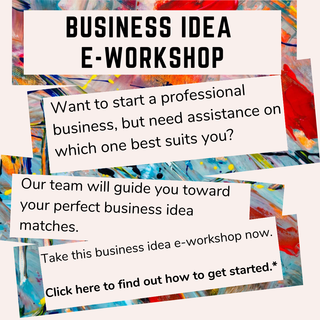 Business Idea E-Workshop - ONLINE ONLY