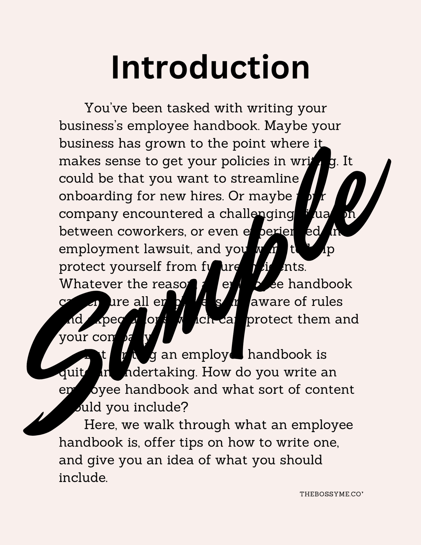 Company Handbook Templates Bundle; Create A Employee Handbook - DIGITAL PRODUCT