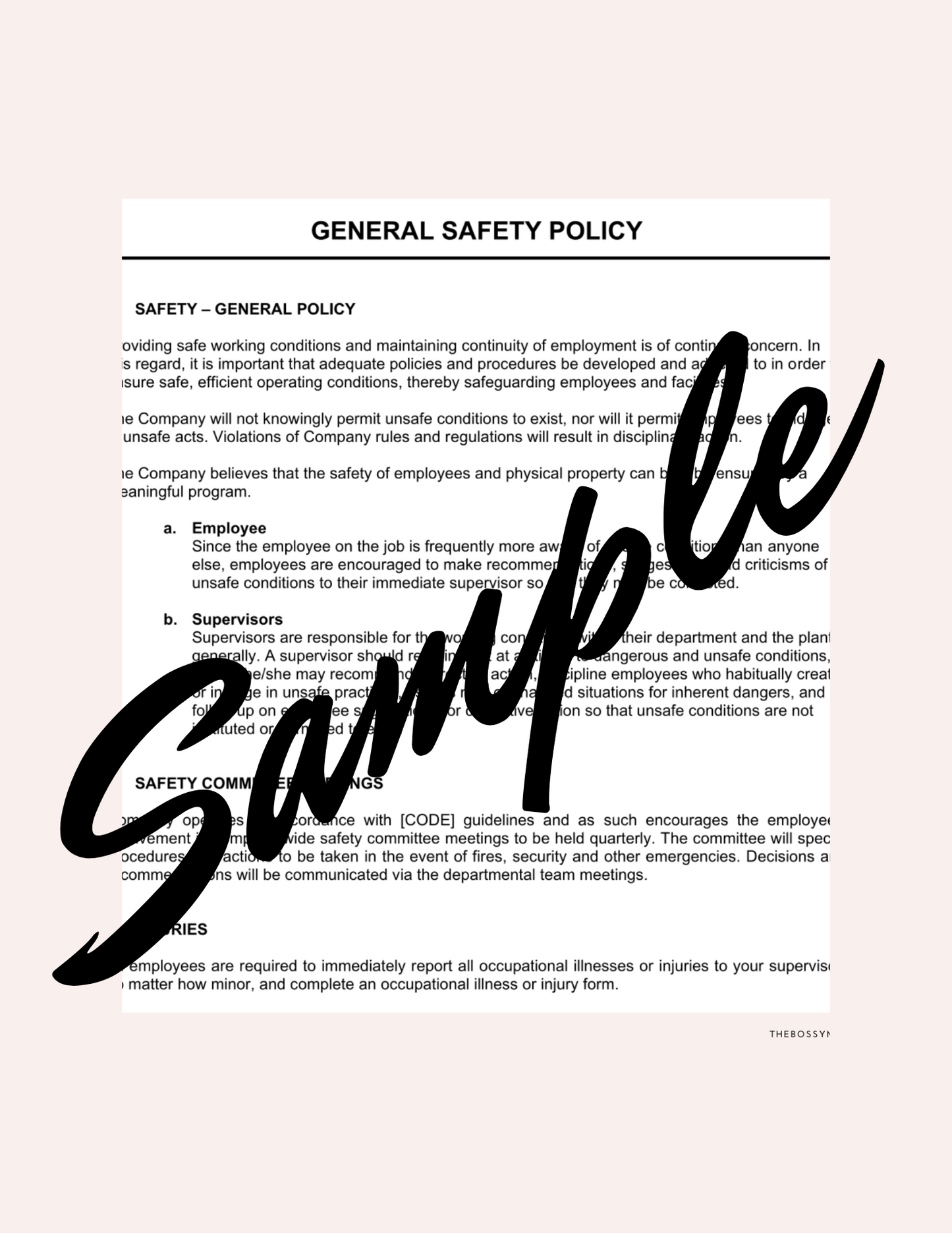 Company Policy Template Toolkit - DIGITAL PRODUCT