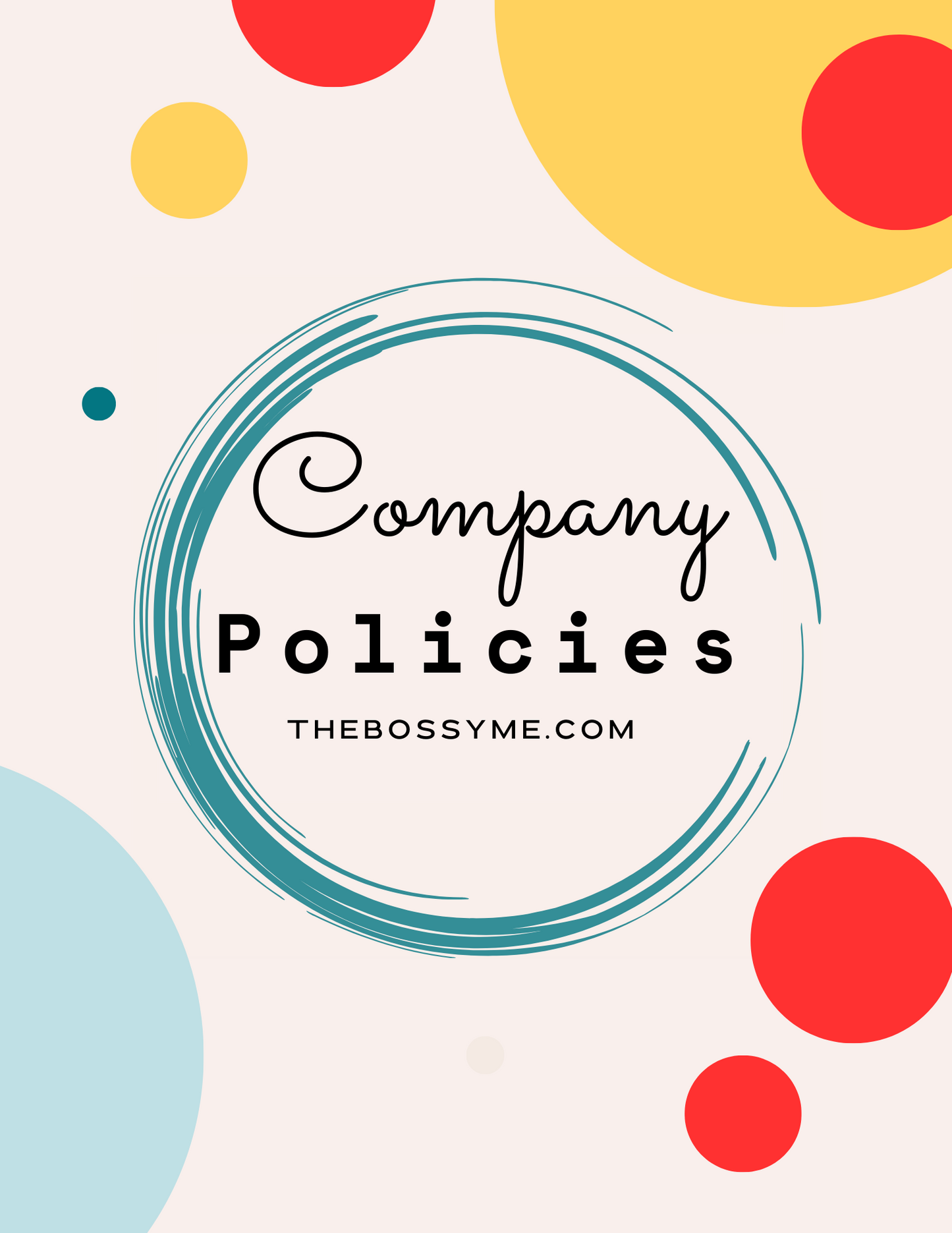 Company Policy Template Toolkit - DIGITAL PRODUCT