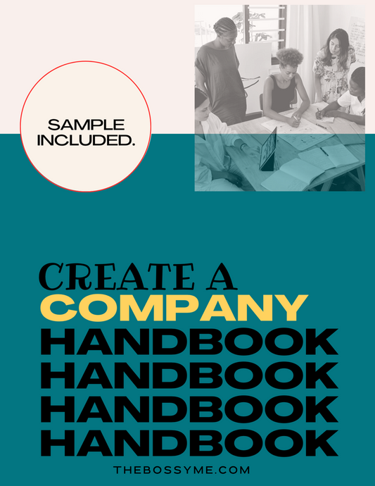 Company Handbook Templates Bundle; Create A Employee Handbook - DIGITAL PRODUCT