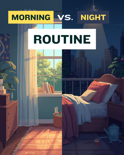 Morning vs Night Routine
