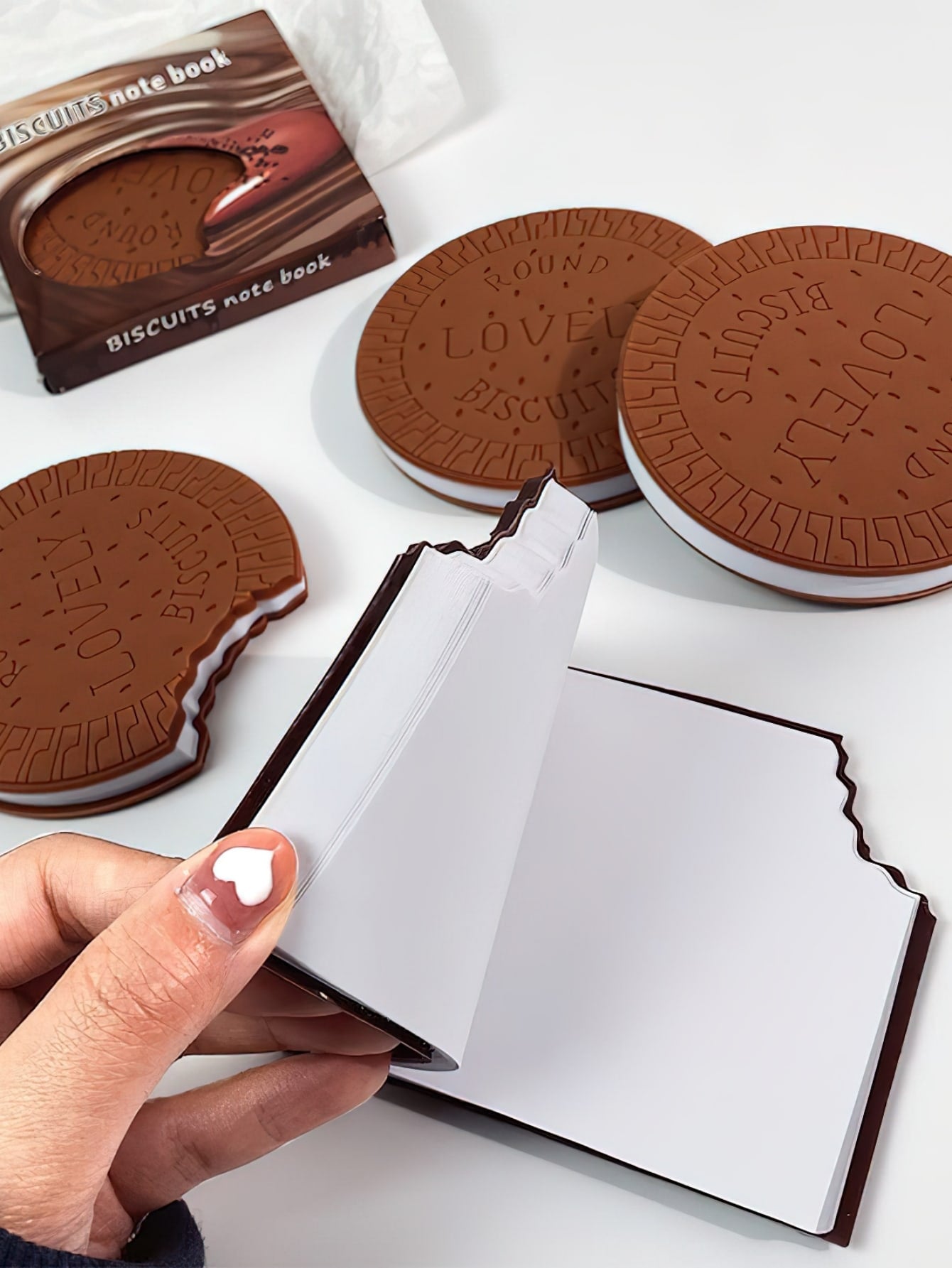 Milk Chocolate Memo Pad Portable 80 Pages Note Book Paper Notepad Office School