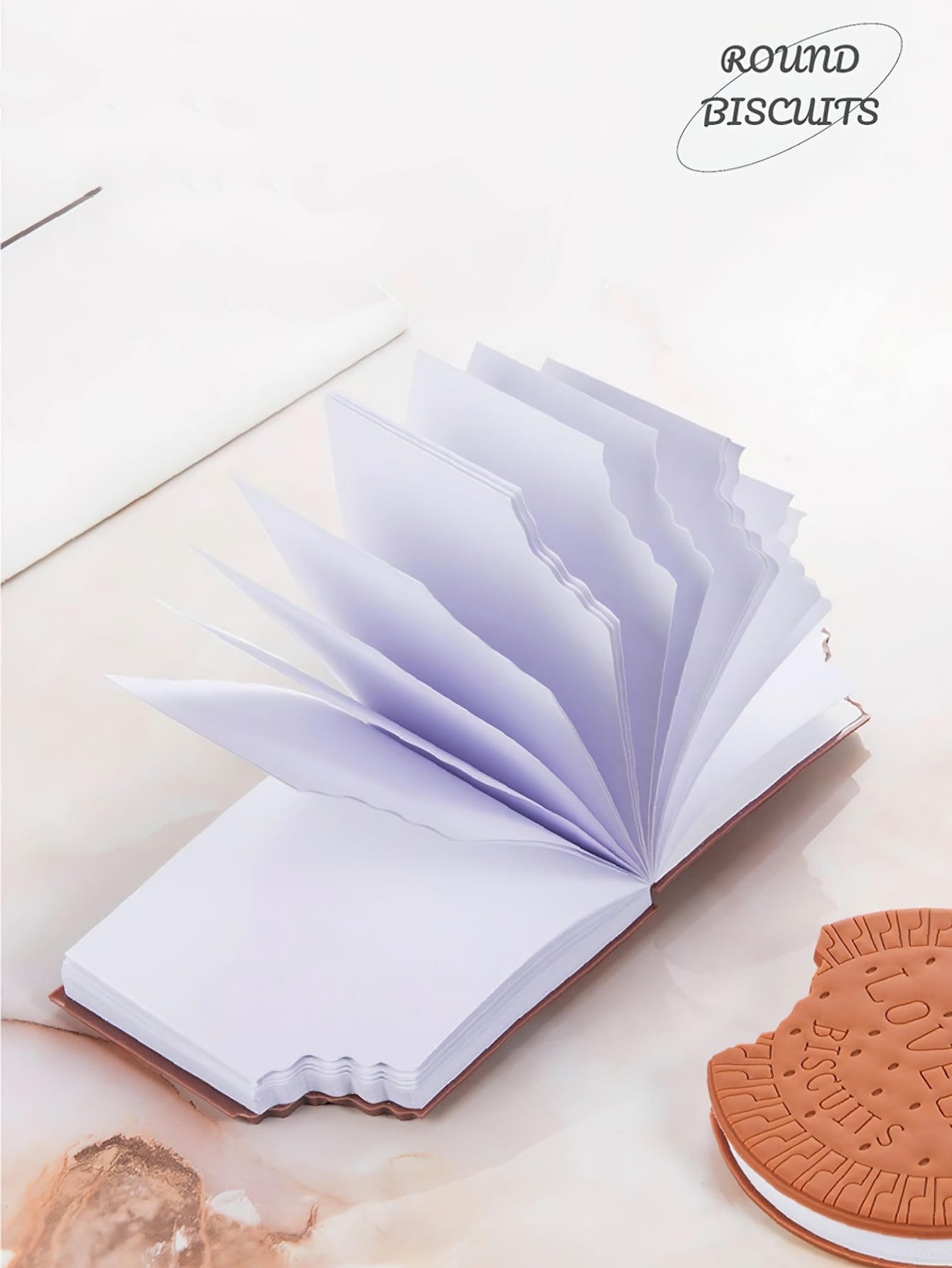 Milk Chocolate Memo Pad Portable 80 Pages Note Book Paper Notepad Office School