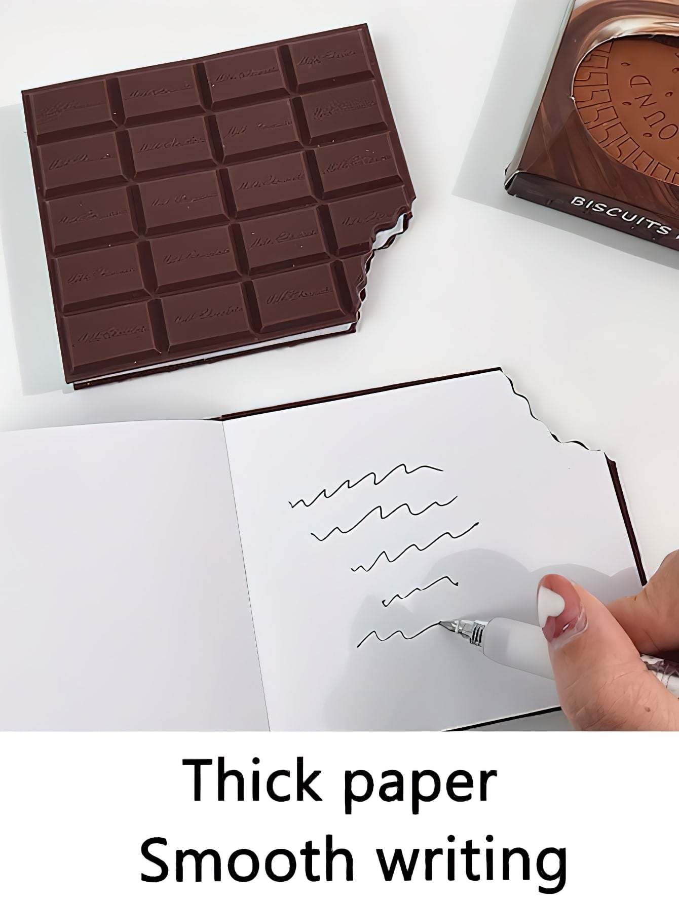 Milk Chocolate Memo Pad Portable 80 Pages Note Book Paper Notepad Office School