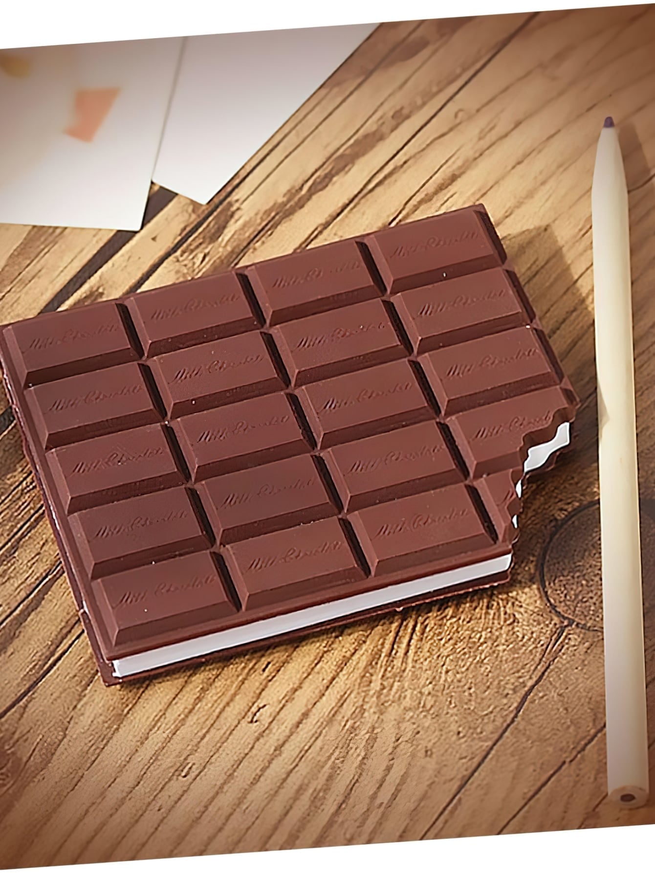 Milk Chocolate Memo Pad Portable 80 Pages Note Book Paper Notepad Office School