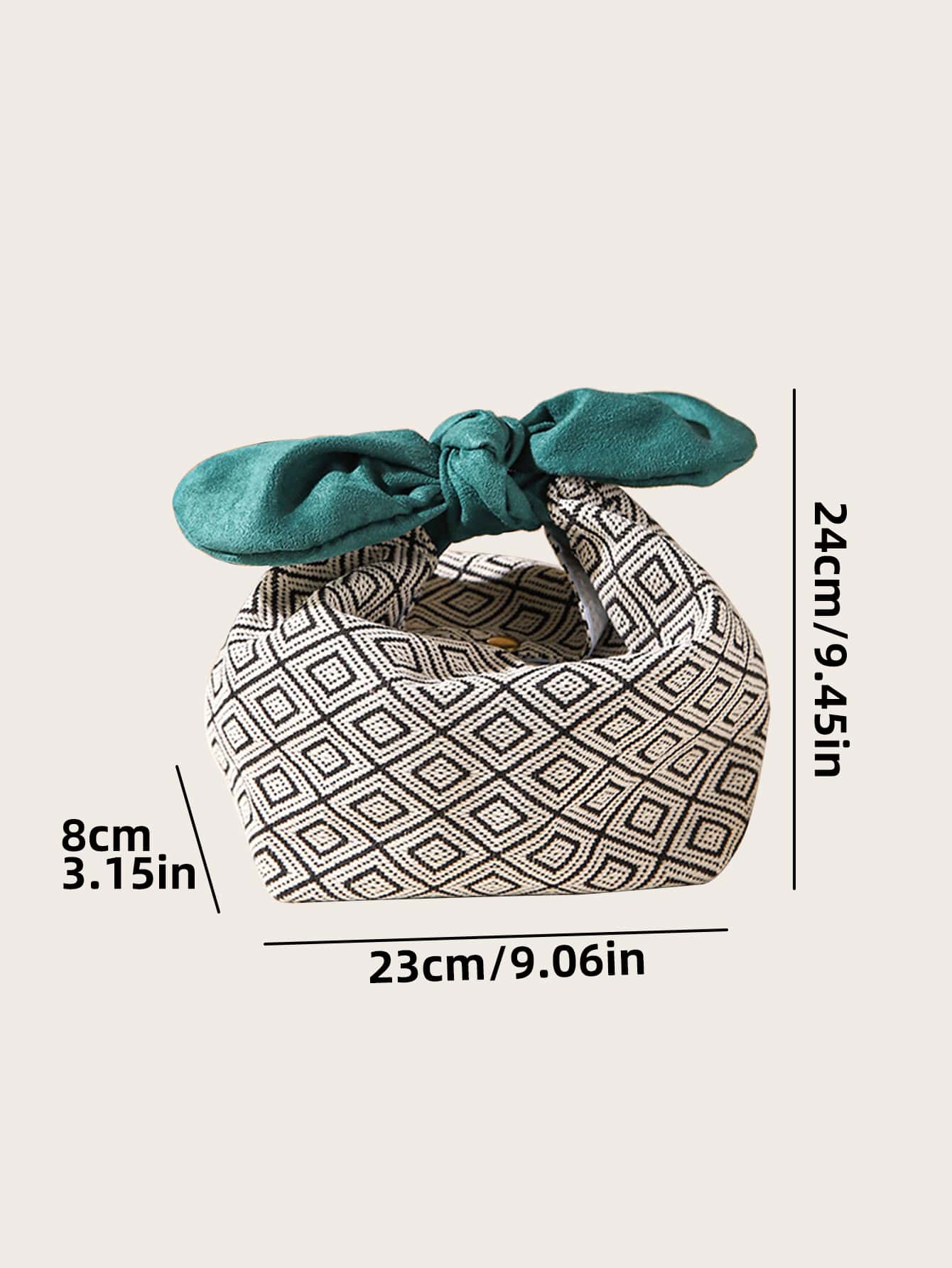 1pc Random Fashionable Portable Butterfly Knot Design Dirty-resistant Lunch Box Storage Bag For Students