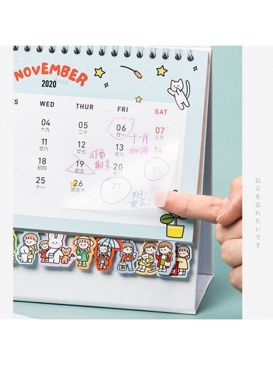 3inch*3inch 50 Sheets/Set Transparent Sticky Waterproof Notes With Stickers Daily To Do List Memo Notepad Paper for School Office Stationery