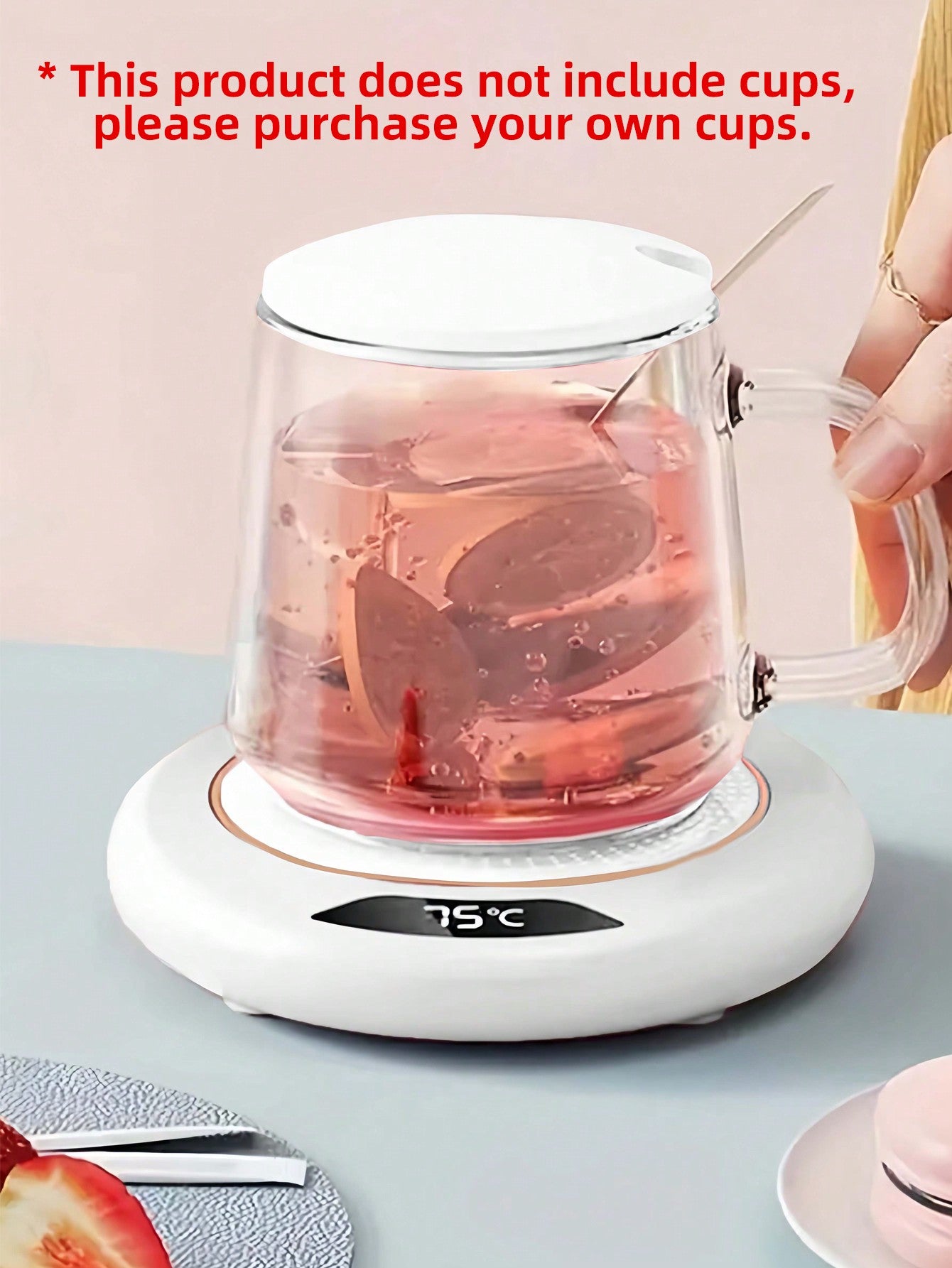 1pc 118mm Electric Coffee Cup Warmer, With 3 Temperature Settings, Usb Heating Pad, For Beverages, Milk, Tea And Hot Chocolate (cup Not Included)