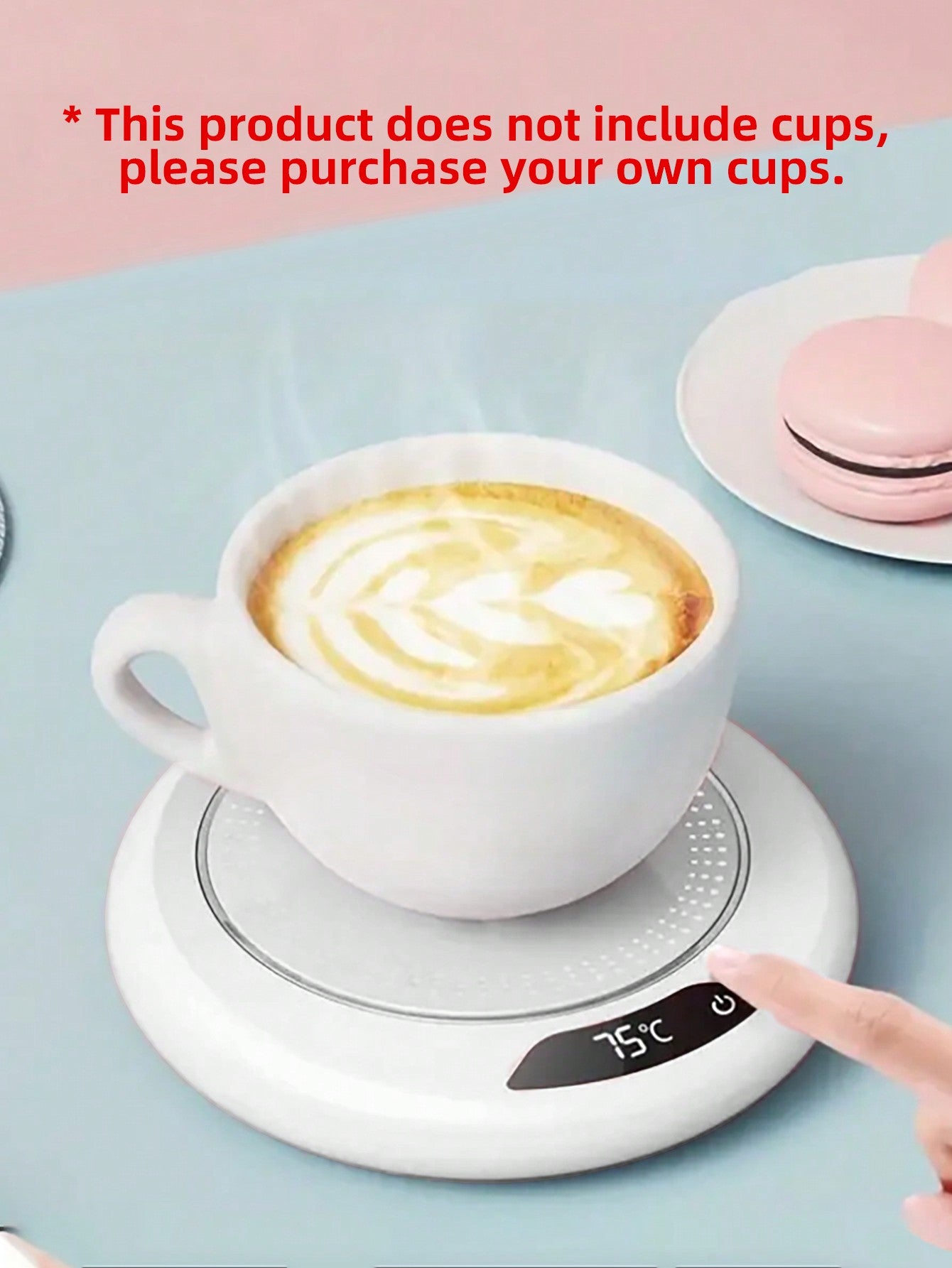 1pc 118mm Electric Coffee Cup Warmer, With 3 Temperature Settings, Usb Heating Pad, For Beverages, Milk, Tea And Hot Chocolate (cup Not Included)