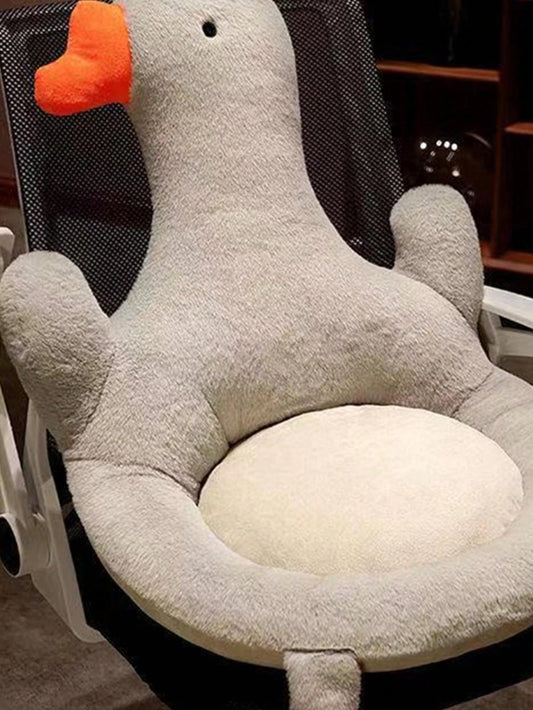 1pc Cute Goose Shaped Cushion For Office Chair Or Car Seat