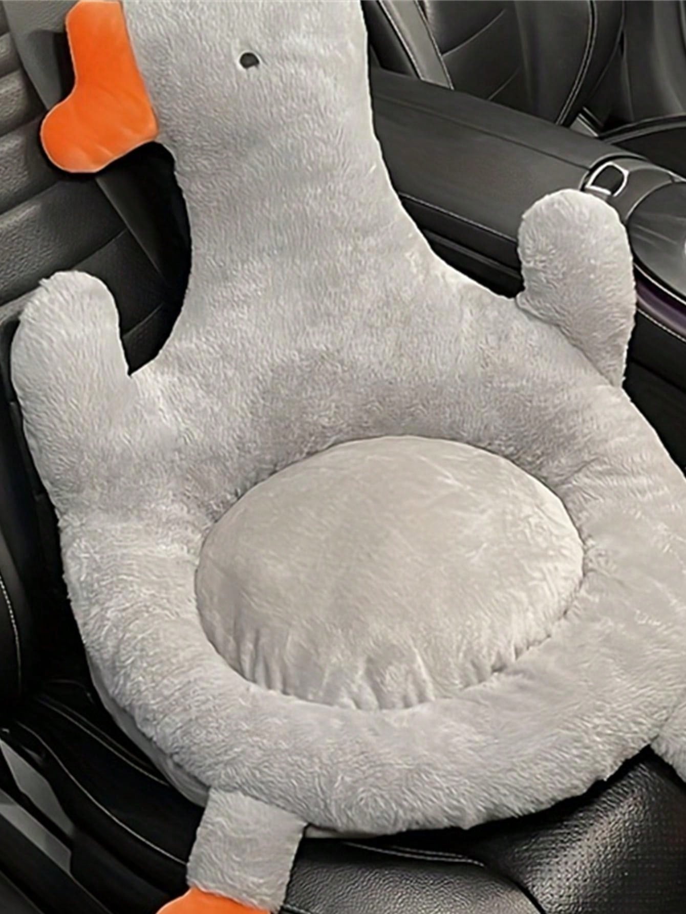 1pc Cute Goose Shaped Cushion For Office Chair Or Car Seat