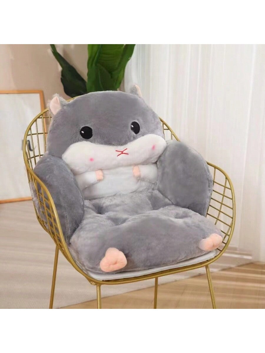 Hamster Shaped Half Enclosed Seat Cushion, Ergonomic Cushion For Long Sitting, Suitable For Office, Home