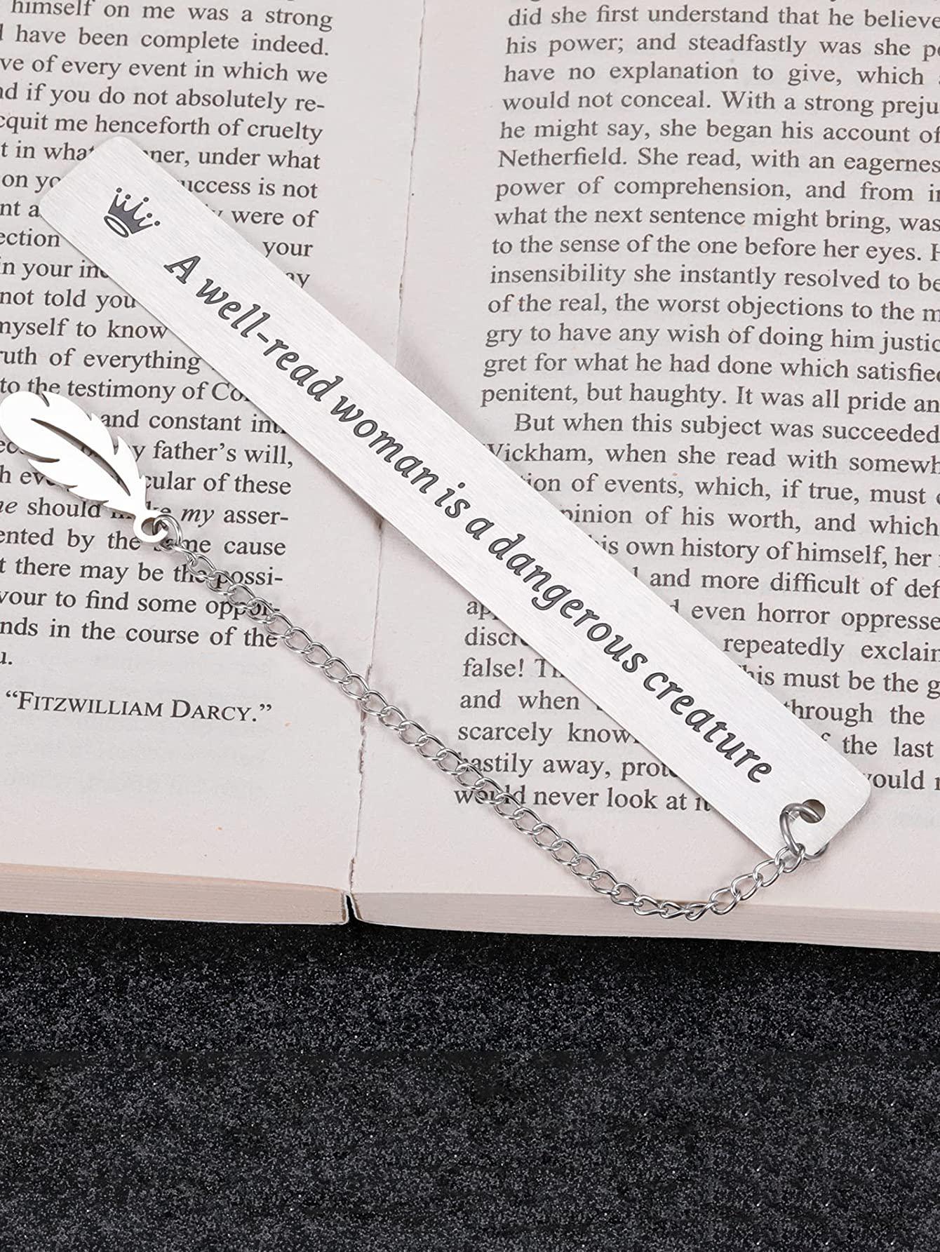 1pc Slogan Design Bookmark