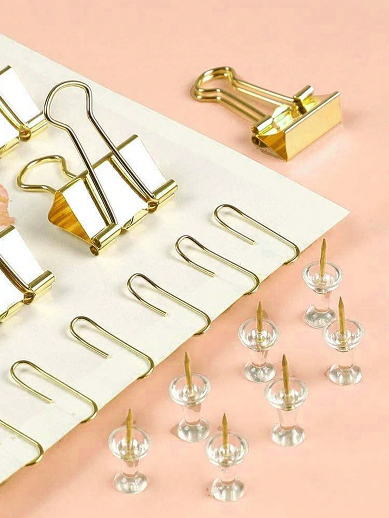 1box Paper Clip & Binder Clip Set