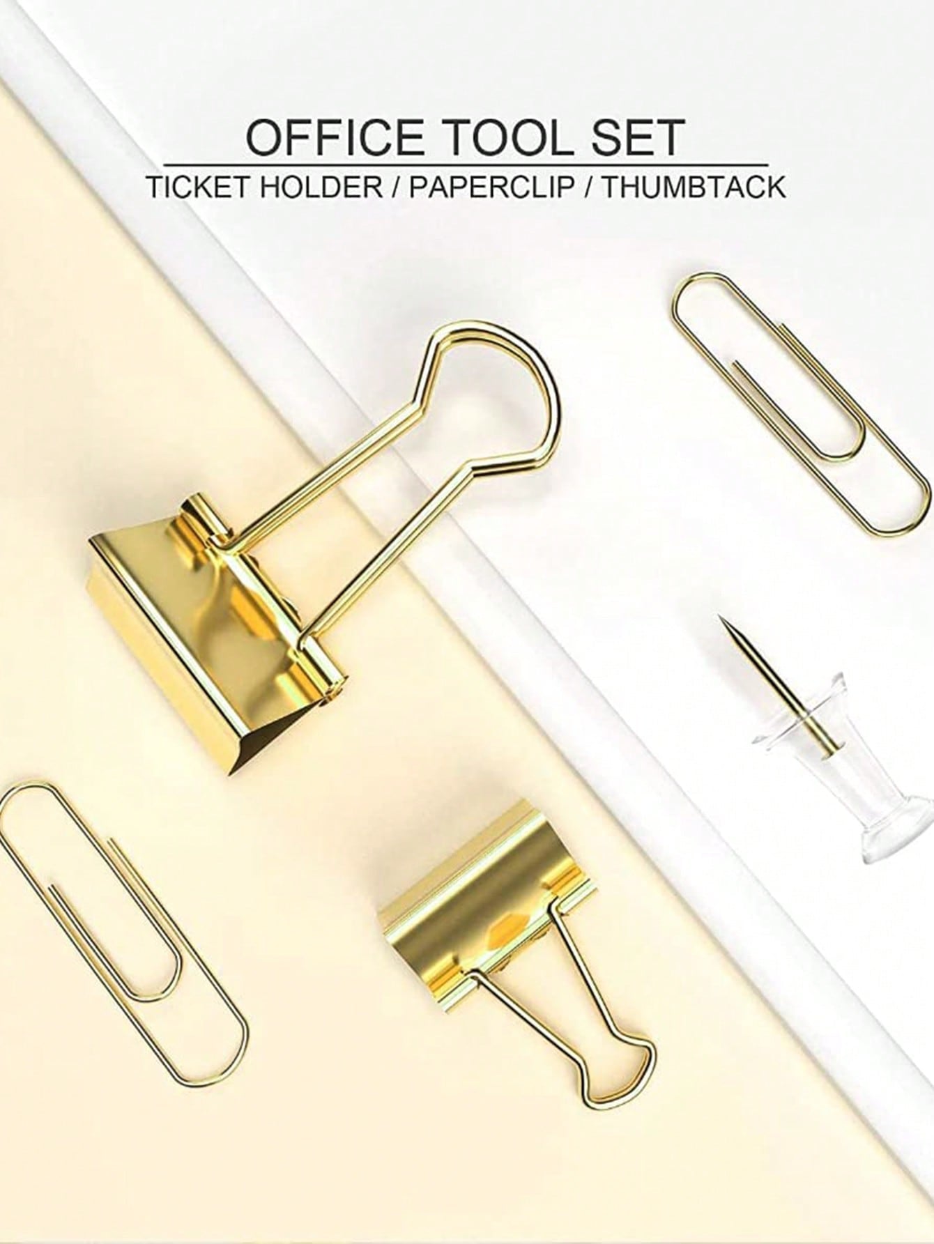 1box Paper Clip & Binder Clip Set