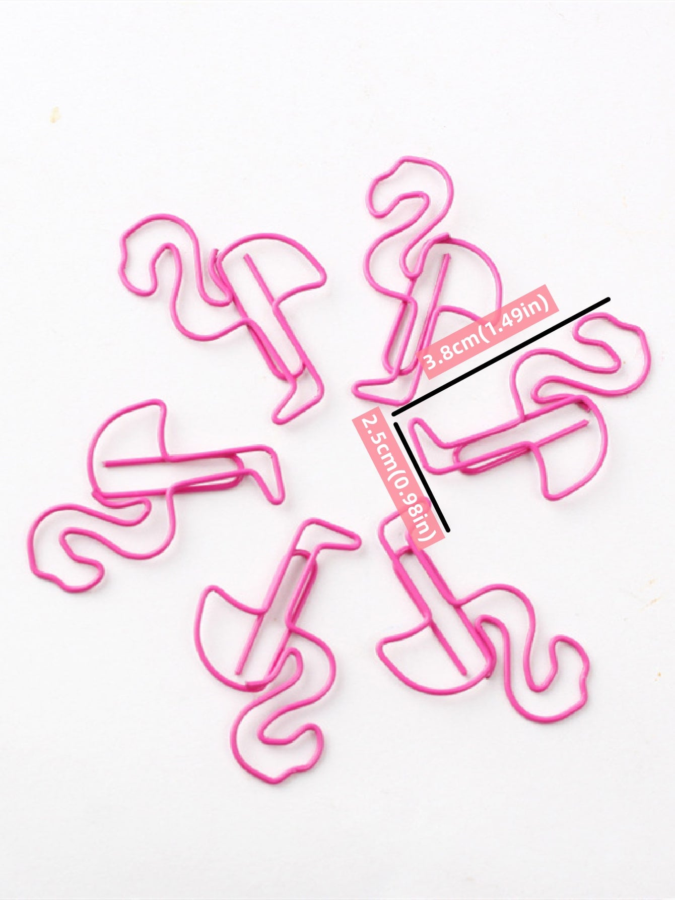 24pcs Flamingo Shaped Paper Clip