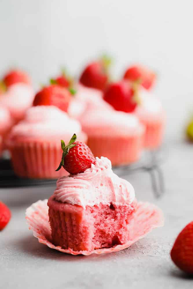 Vegan Strawberry Cupcakes