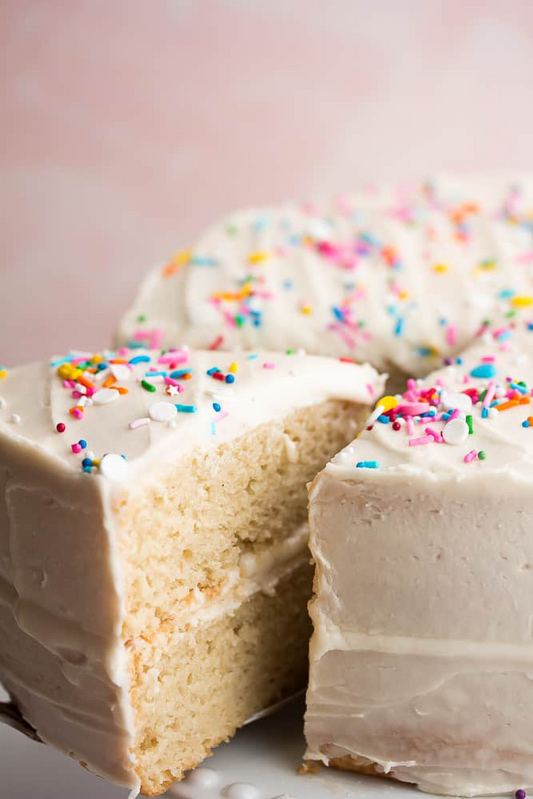 Easy Vanilla Vegan Gluten Free Cake