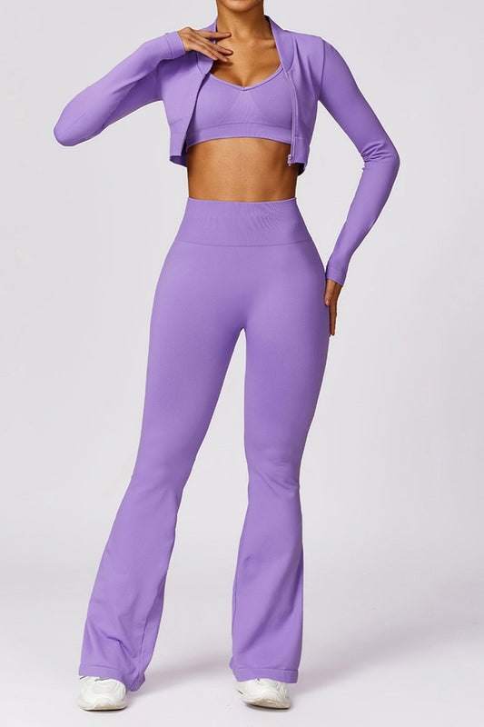 Fitness sports long sleeve long pants sets