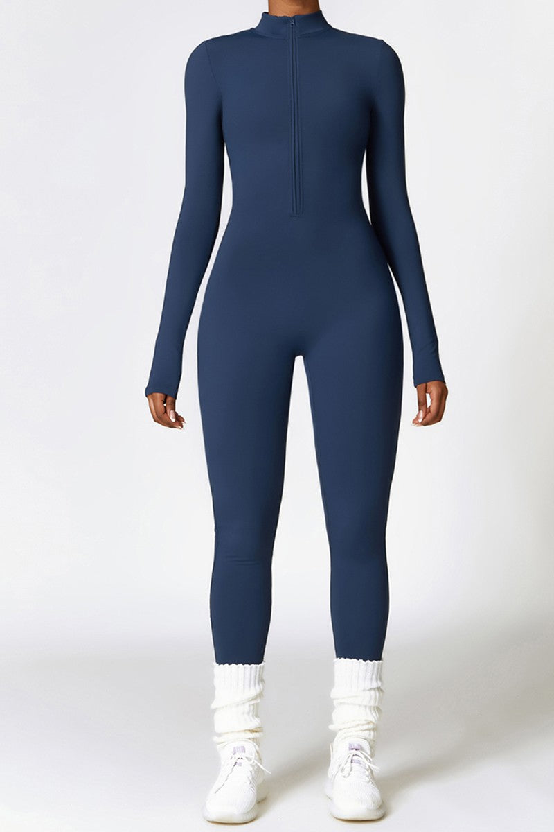 Winter fleece fitness sports Jumpsuits