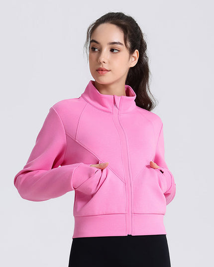 COMFORTABLE YOGA FITNESS WARM SPORTS JACKET