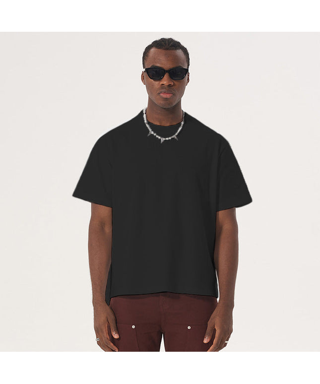 MEN'S COTTON SOLID COLOR SHORT SLEEVE T SHIRT