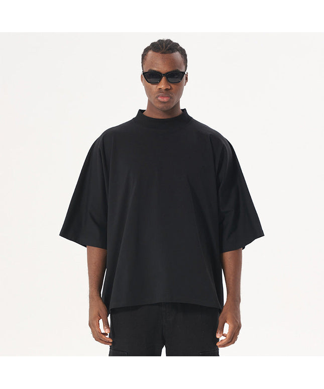 MEN'S COTTON HIP HOP SOLID COLOR SHORT SLEEVE T-SHIRT