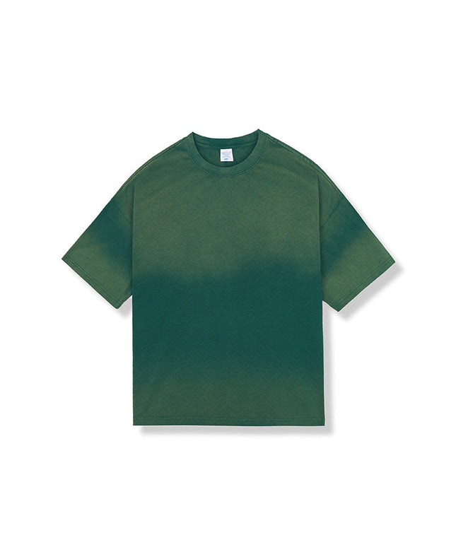 PURE COTTON WASHED TIE-DYE SHORT-SLEEVED T-SHIRT