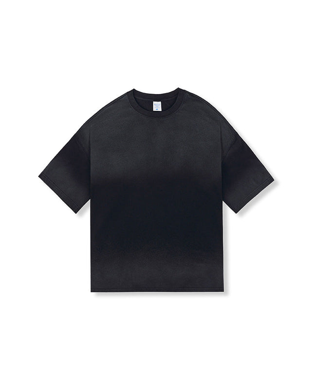 PURE COTTON WASHED TIE-DYE SHORT-SLEEVED T-SHIRT