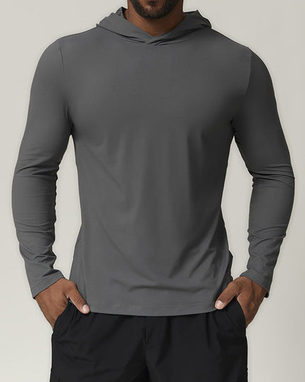 MEN'S HOODED FITNESS SPORTS CITYWALK LONG SLEEVE