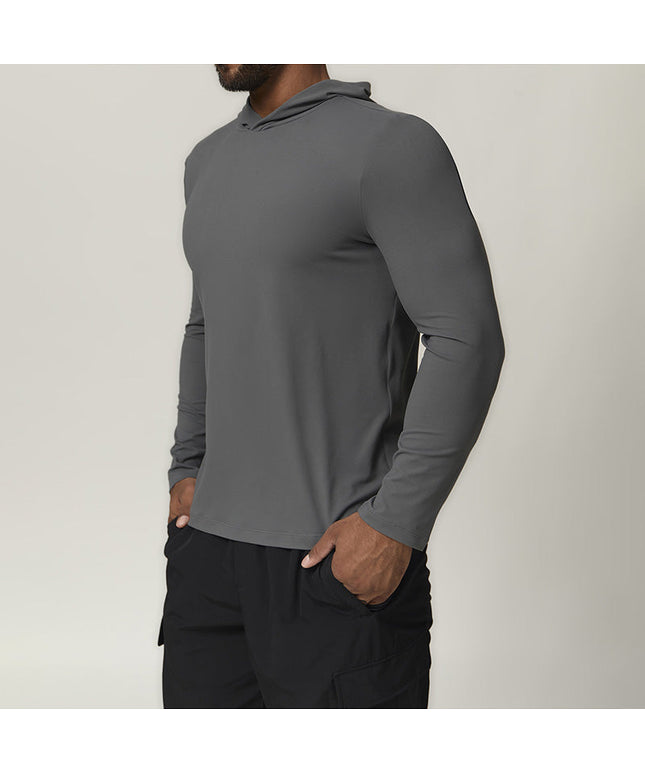 MEN'S HOODED FITNESS SPORTS CITYWALK LONG SLEEVE