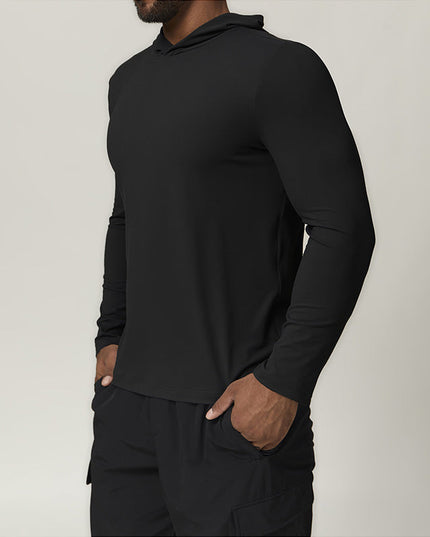 MEN'S HOODED FITNESS SPORTS CITYWALK LONG SLEEVE