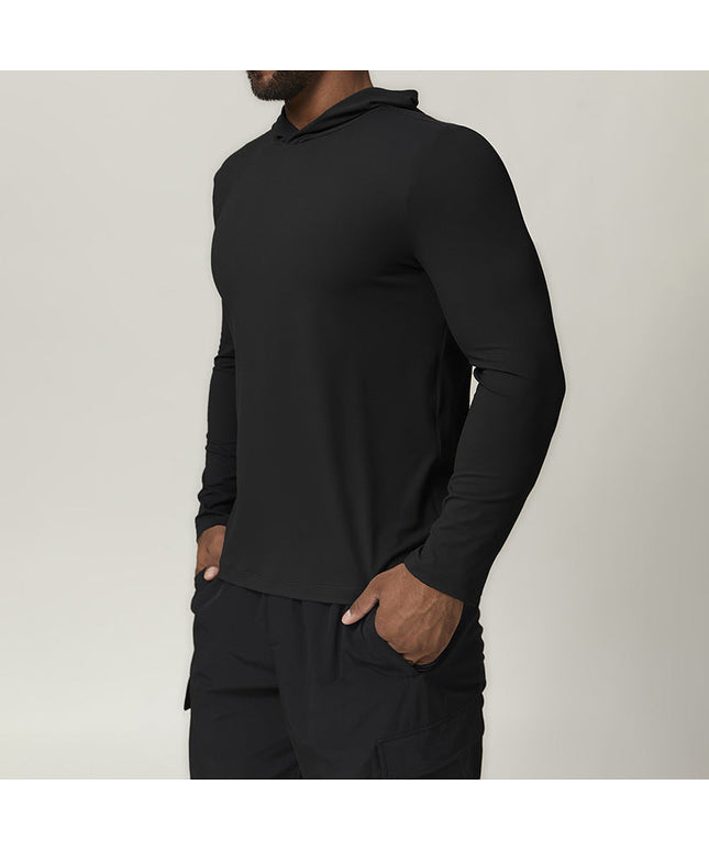 MEN'S HOODED FITNESS SPORTS CITYWALK LONG SLEEVE
