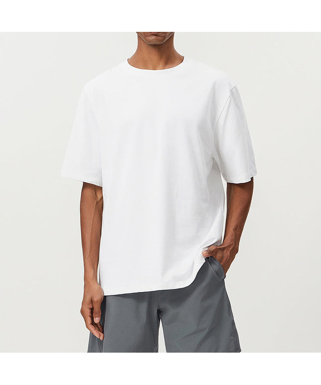 BREATHABLE COTTON SWEAT-ABSORBENT SPORTS CASUAL SHORT SLEEVES