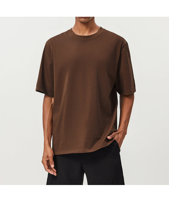 BREATHABLE COTTON SWEAT-ABSORBENT SPORTS CASUAL SHORT SLEEVES