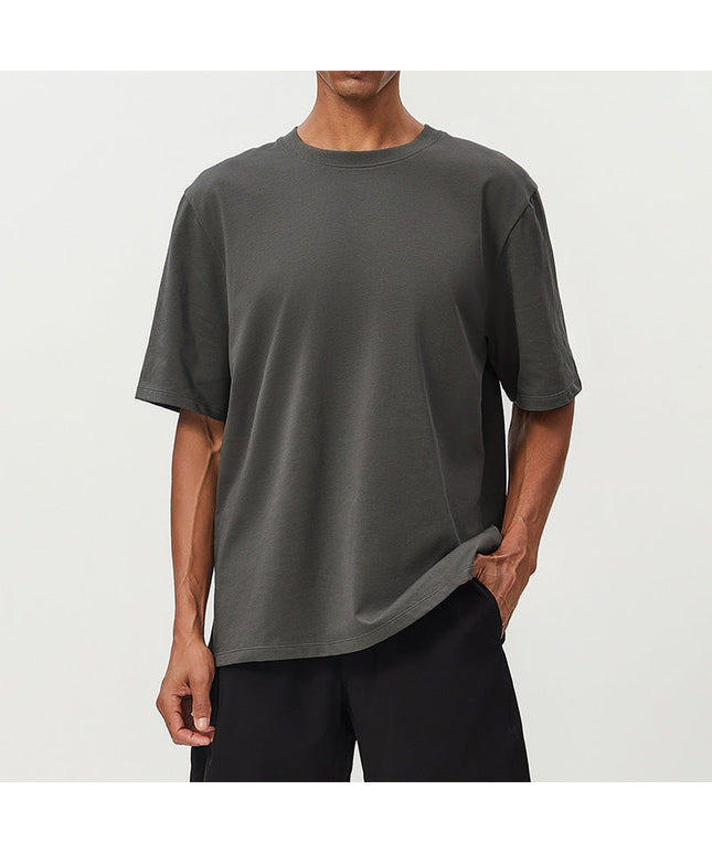 BREATHABLE COTTON SWEAT-ABSORBENT SPORTS CASUAL SHORT SLEEVES