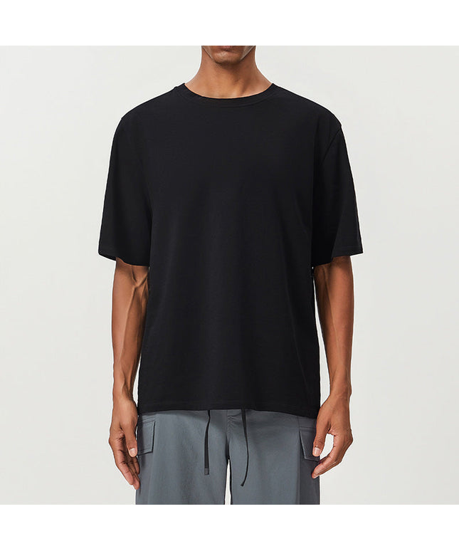 BREATHABLE COTTON SWEAT-ABSORBENT SPORTS CASUAL SHORT SLEEVES