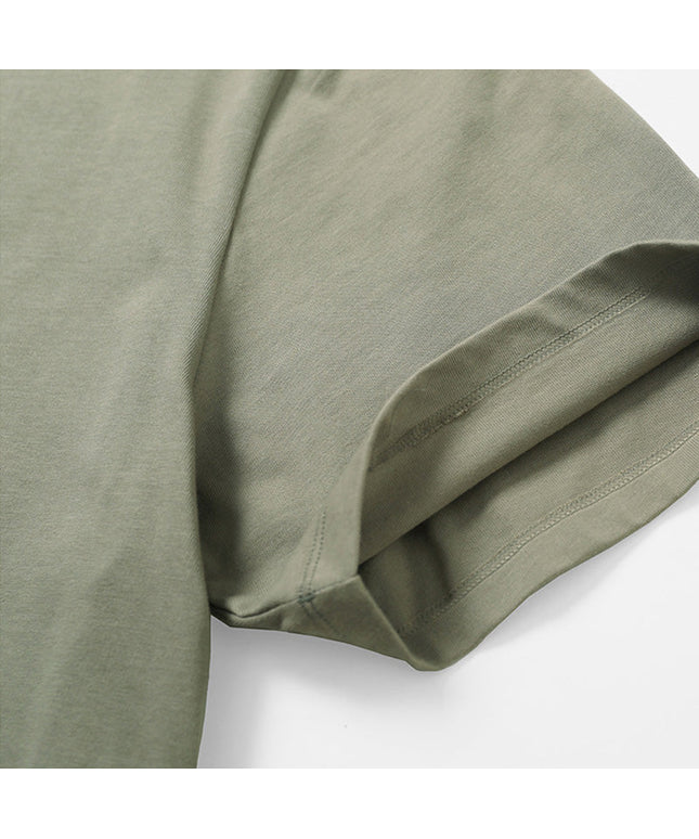 BREATHABLE COTTON SWEAT-ABSORBENT SPORTS CASUAL SHORT SLEEVES