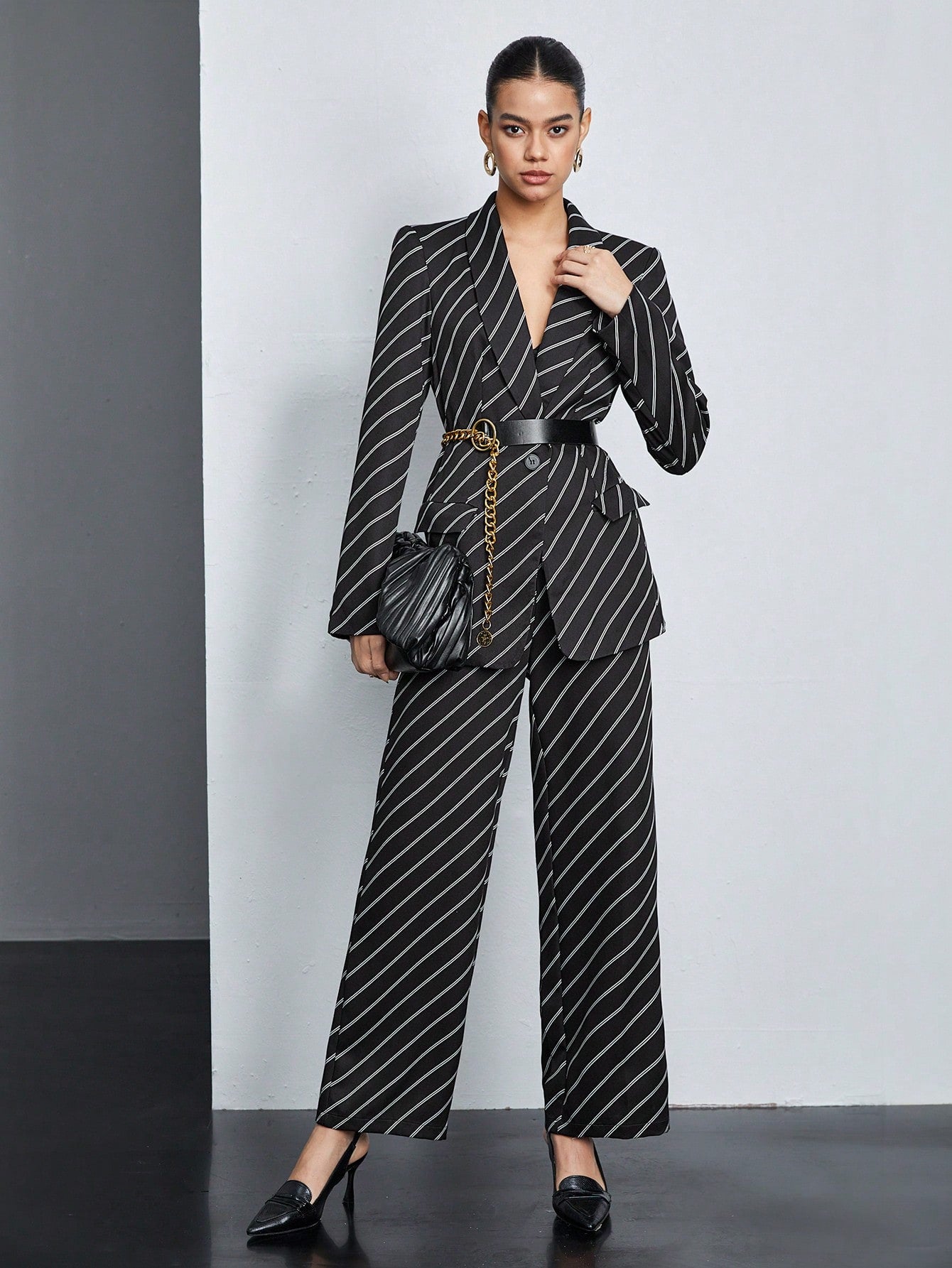 Ladies' Herringbone Suit Set