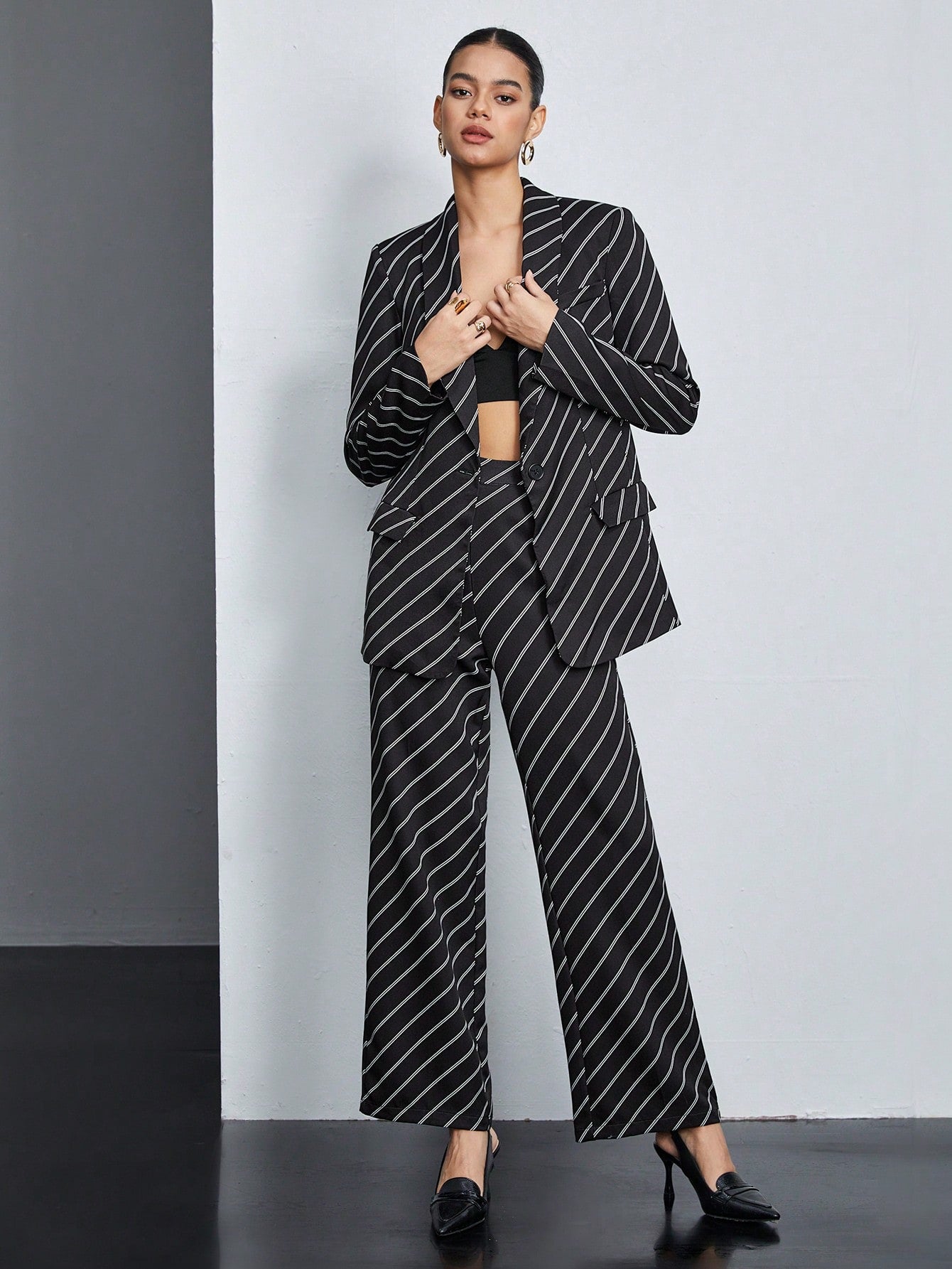 Ladies' Herringbone Suit Set