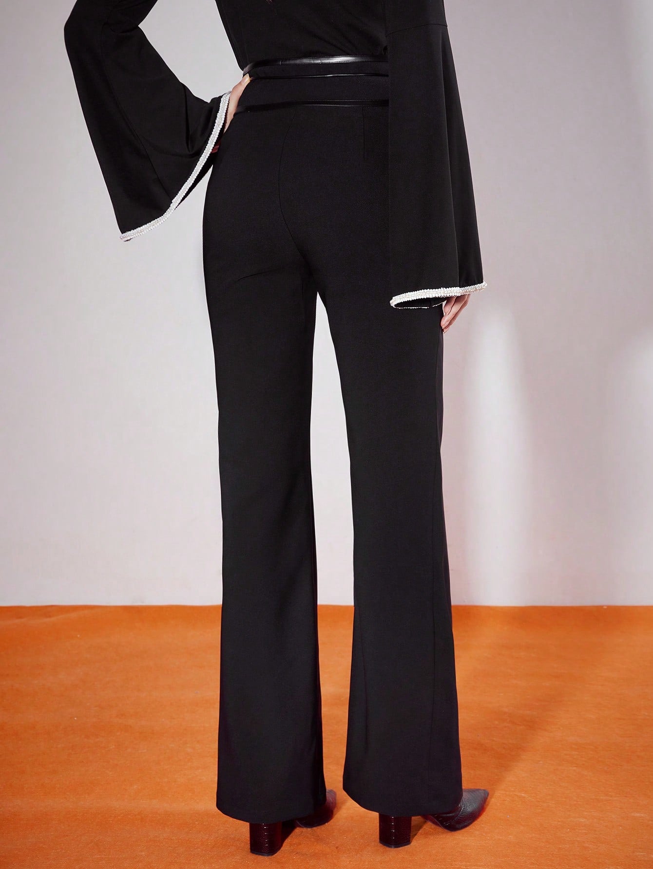 PREMIUM OBI WAIST BELTED DRESS PANTS