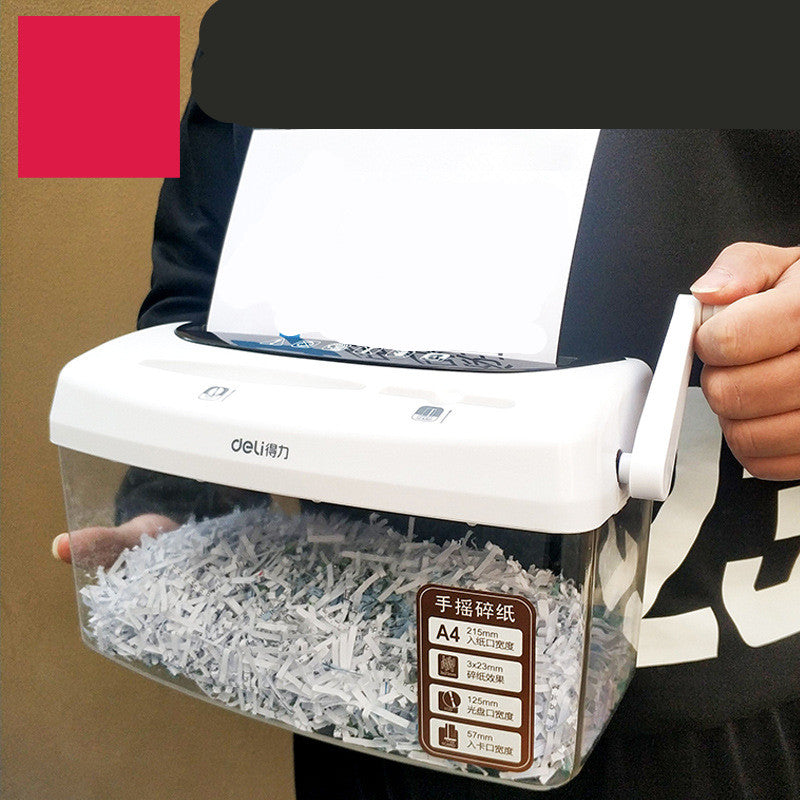 Manual Shredder Portable Desktop Office Supplies